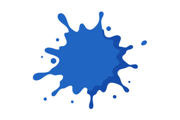 Slate Blue paint splatter | vector on white background