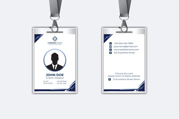 Modern corporate business identity card template design