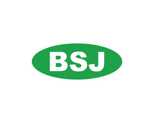 BSJ logo design vector template. BSJ