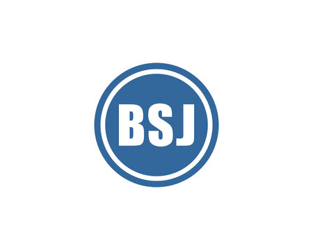 BSJ logo design vector template. BSJ