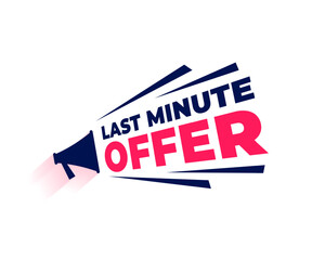hurry last minute offer background for immediate savings