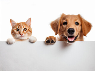 dog and cat portrait