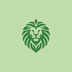 lion nature logo