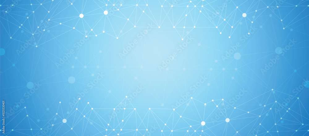 Poster global communication network background. digital technology futuristic network banner. abstract grap