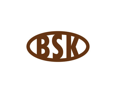BSK logo design vector template. BSK