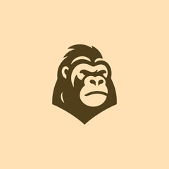 minimalist gorilla logo © Fajarhidayah11