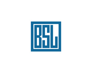 BSL logo design vector template. BSL