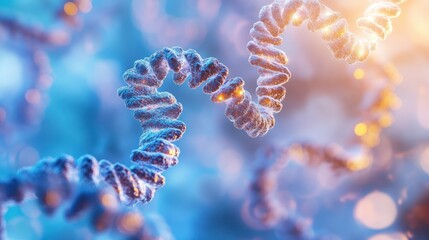 Protein structure research in rare diseases, showing unique mutations in protein structures linked to rare genetic disorders, providing new insights for treatment
