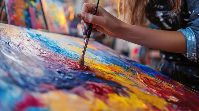 Engaging Art Therapy Session in Progress