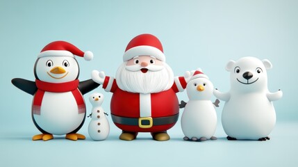 Cute snowman. Winter holiday theme.