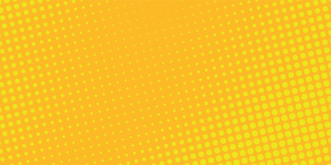 Dots halftone orange color pattern gradient texture with technology digital background. Dots pop art comics with summer background. modern vector
