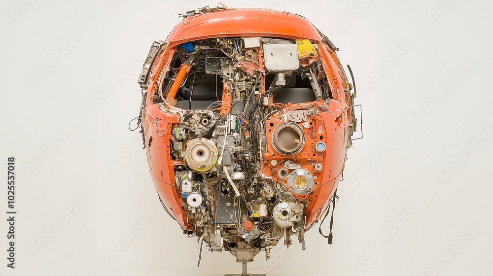Poster mechanical disassembly of vehicles, intricate details revealed, showcasing the inner workings and co