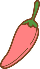 doodle vegetables chili