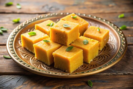 Delicious plate of Mysore Pak with a unique twist
