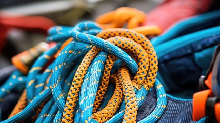 Colorful Climbing Ropes for Outdoor Adventures