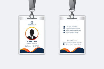 Modern corporate business identity card template design