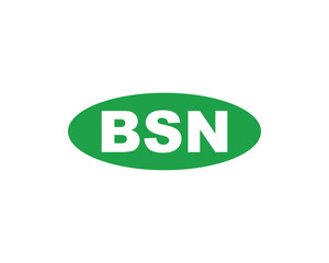 BSN logo design vector template. BSN