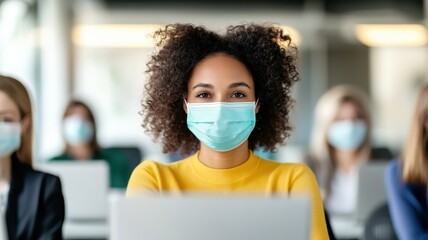 Workplace Safety Training: Diverse Team of Employees in Modern Environment Promoting Occupational Health