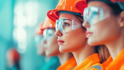 Diverse Team Engaging in Occupational Health and Safety Training in Modern Workplace Environment