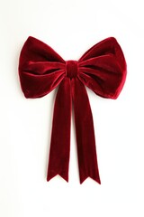 Naklejka premium Holiday ribbon bow. Design element for greeting card poster