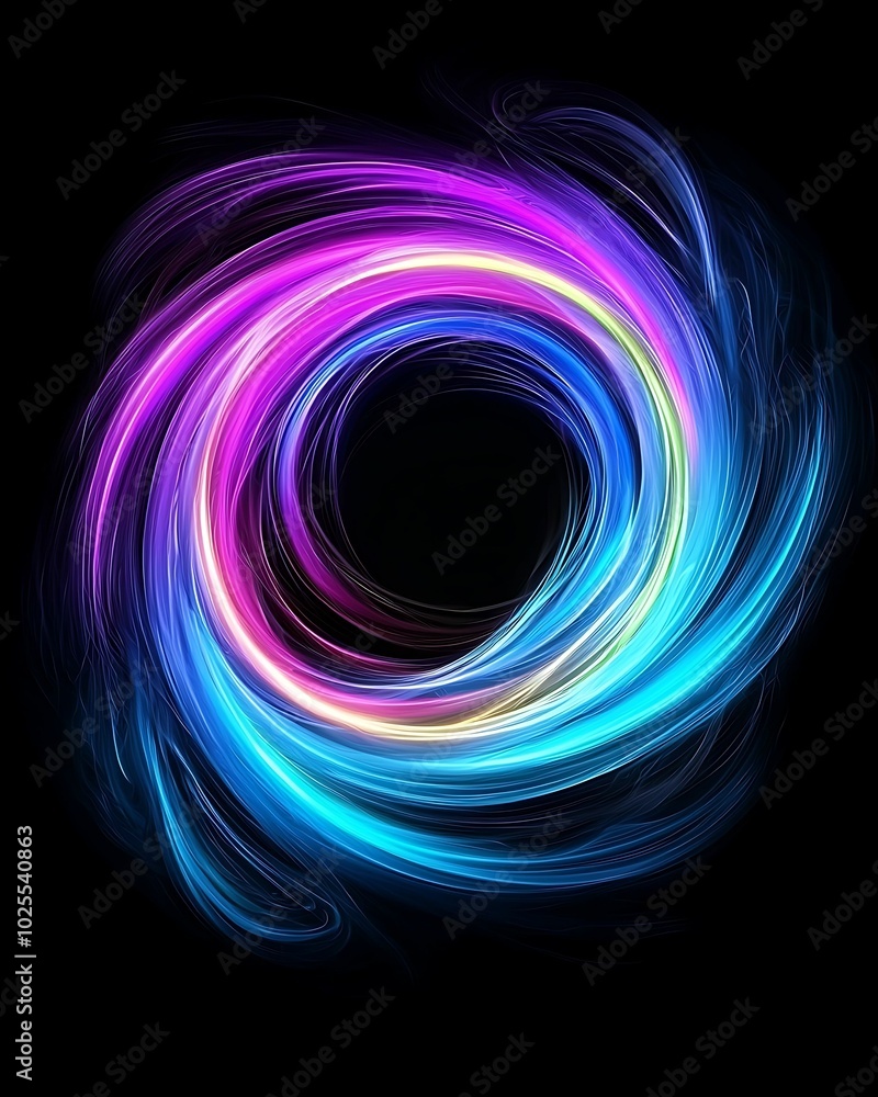 Poster experience dynamic movement in this vibrant abstract composition, featuring swirling fireworks in mo