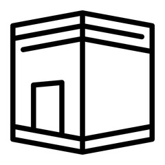 kaaba line icon