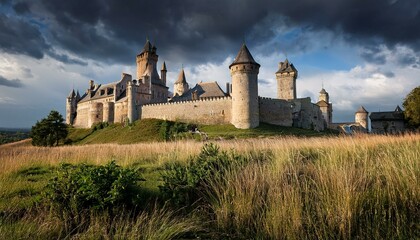 Fototapeta premium The enchanting beauty of castles in autumn.