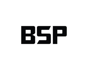 BSP logo design vector template. BSP