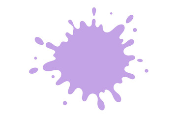 Lavender paint splatter | vector on white background