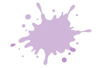 Lavender paint splatter | vector on white background