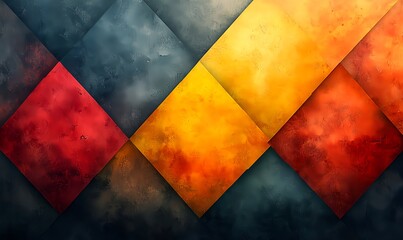  An autumn colors watercolor pattern