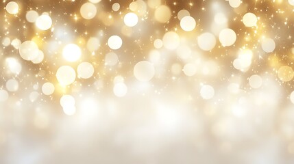 Fototapeta premium Sparkling Gold Glitter with Blurred Lights