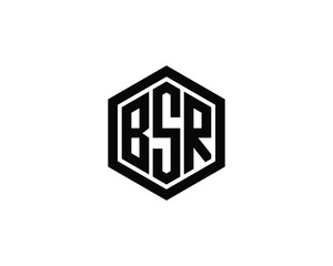 BSR logo design vector template. BSR