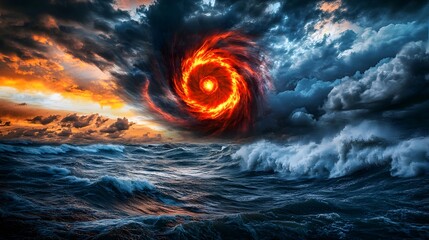 Weather radar displaying the predicted path of an approaching hurricane, emphasizing the importance of accurate meteorological data in disaster preparedness and response.