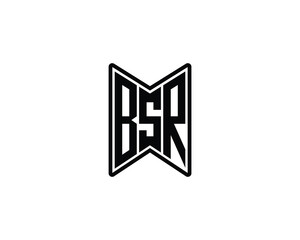Obraz premium BSR logo design vector template. BSR