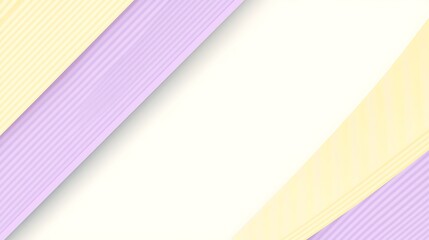 Abstract background with diagonal stripes in pastel purple and yellow with copy space.