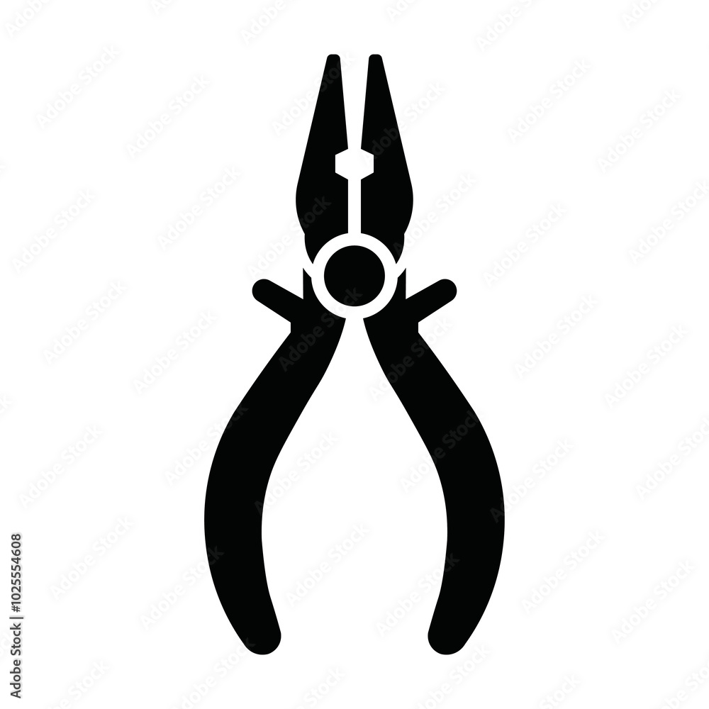 Wall mural pliers logo icon