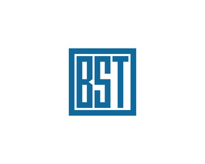 BST logo design vector template. BST