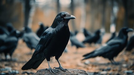 Obraz premium Minimalist Background of Halloween Banner: A Spooky Celebration for Your Autumn Party