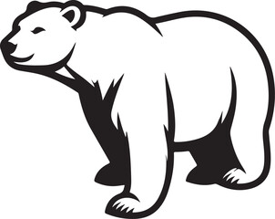 Polar bear vector illustration design and templates