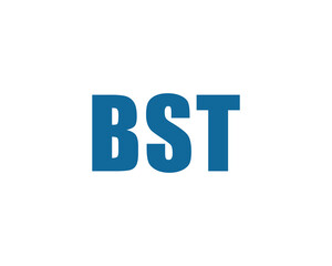 BST logo design vector template. BST