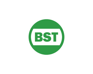 BST logo design vector template. BST