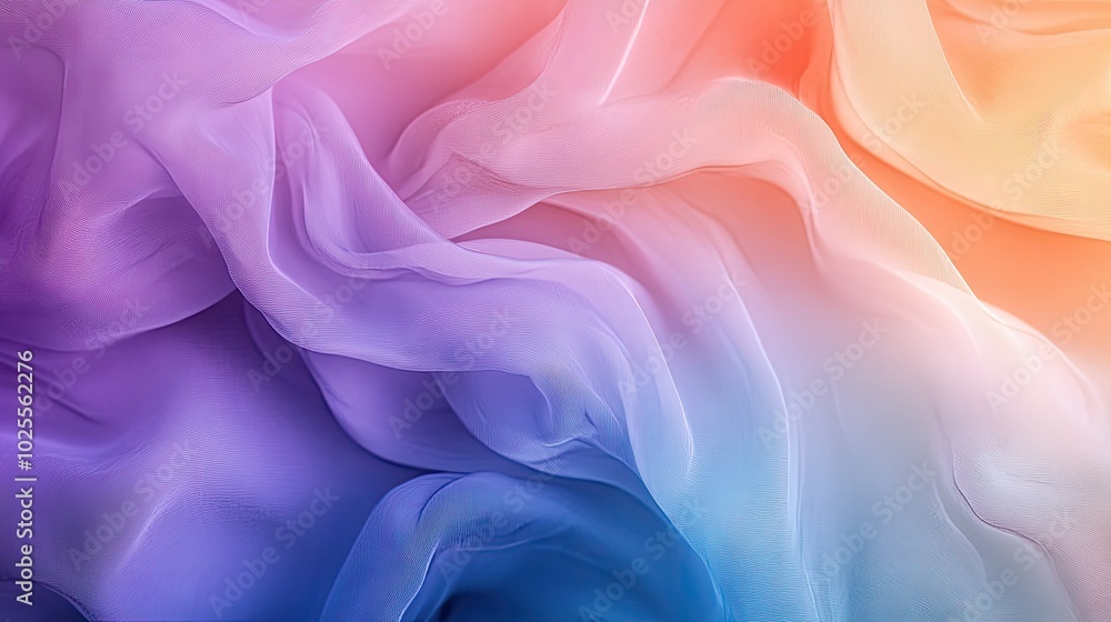 Poster an abstract gradient background with a soft, pastel-colored fade, evoking a sense of tranquility and