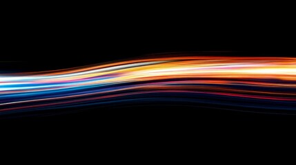 Abstract background of a light streak in vibrant colors.