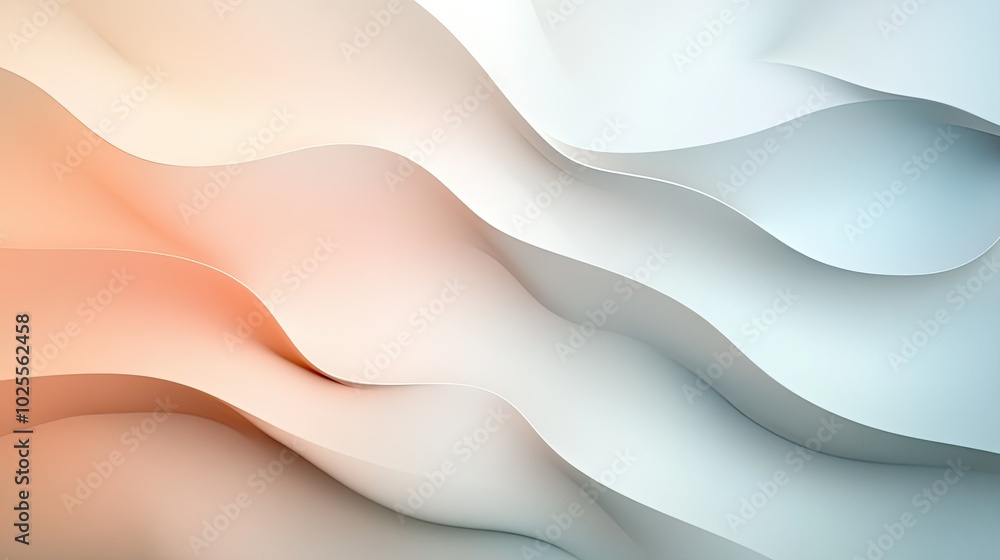 Poster an abstract gradient background with a soft, pastel-colored fade, evoking a sense of tranquility and