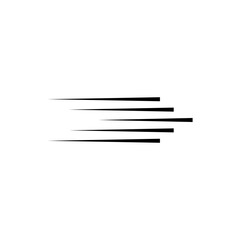 Horizontal speed lines for comic books. Manga, anime graphic speed striped texture. Horizontal fast motion lines for comic books. Vector illustration