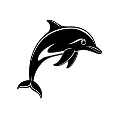 Naklejka premium dolphin isolated on white background