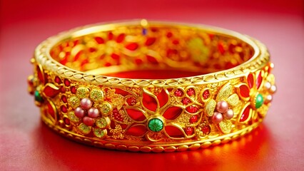 Exquisite Chinese Wedding Gold Bracelet Symbolizing Love, Tradition, and Prosperity for Bridal Elegance and Cultural