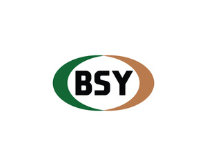 BSY logo design vector template. BSY