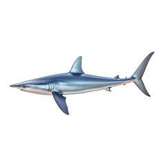 Fototapeta premium Realistic depiction of a shark swimming gracefully in clear ocean water